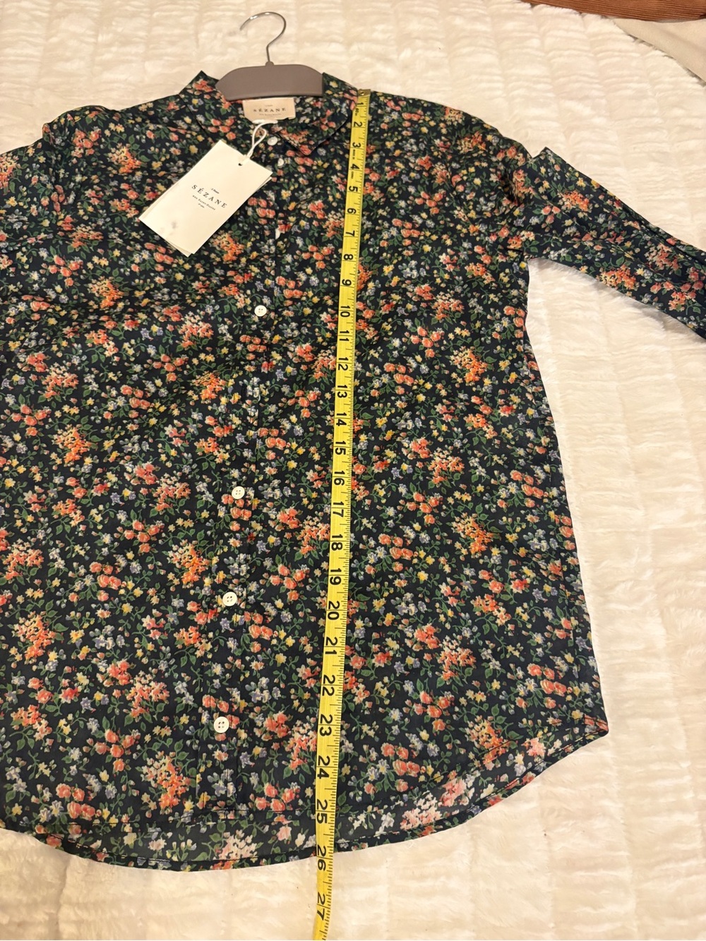 NWT Sezane navy garden Pierro 2, 34, xs 100% cotton - Picture 4 of 5